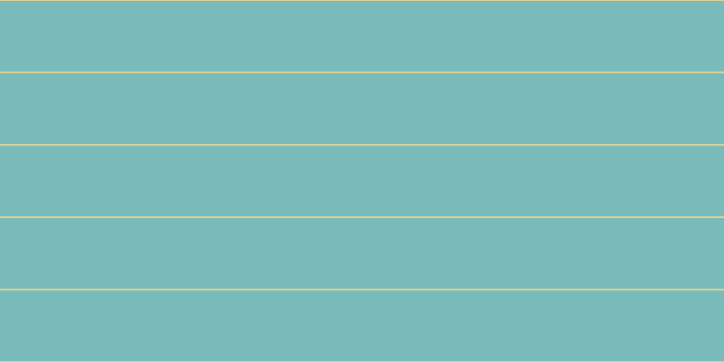 #79bbbb, #dbd393 horizontal lines, two pixels wide, seventy-eight pixels apart