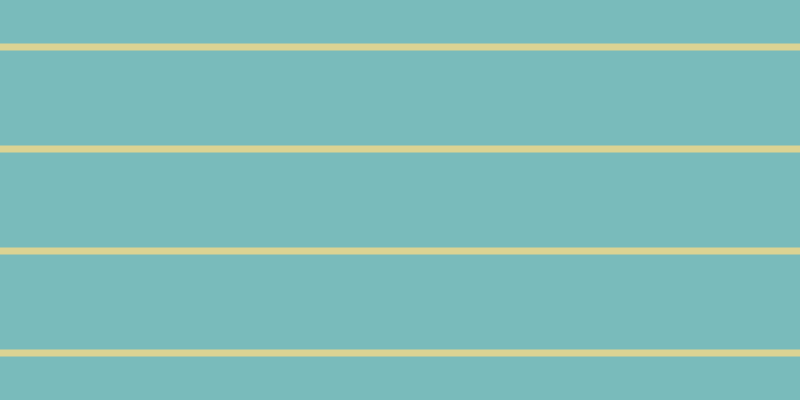 #79bbbb, #dbd393 horizontal lines, seven pixels wide, ninety-five pixels apart