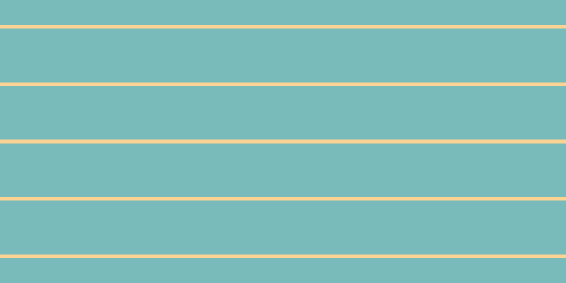 #79bbbb, #fcd393 horizontal lines, five pixels wide, seventy-six pixels apart
