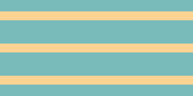 #79bbbb, #fcd393 horizontal lines, thirty-seven pixels wide, ninety-seven pixels apart