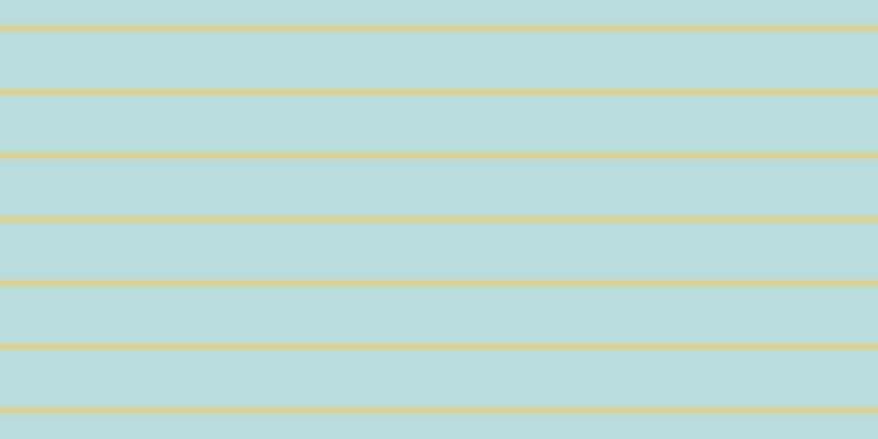 #79bbbb (50%), #dbd393 horizontal lines, six pixels wide, fifty-two pixels apart