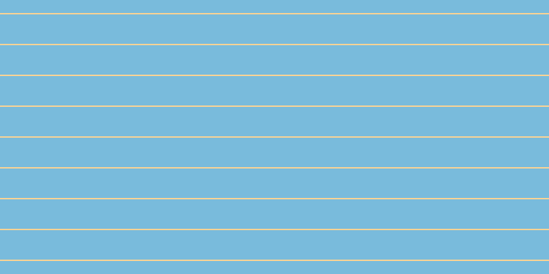 #79bbdc, #fcd393 horizontal lines, two pixels wide, forty-three pixels apart
