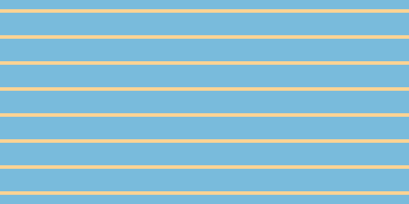 #79bbdc, #fcd393 horizontal lines, seven pixels wide, forty-four pixels apart