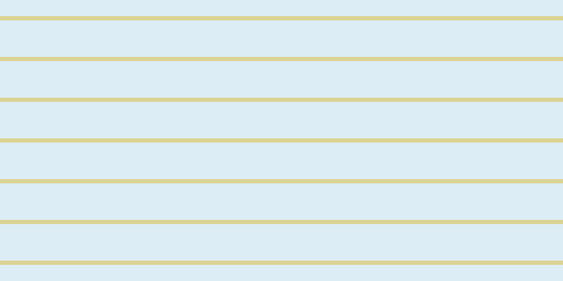 #79bbdc (25%), #dbd393 horizontal lines, six pixels wide, fifty-two pixels apart