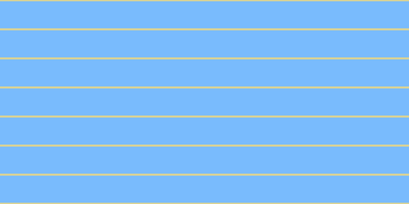 #79bbfd, #dbd393 horizontal lines, four pixels wide, fifty-three pixels apart