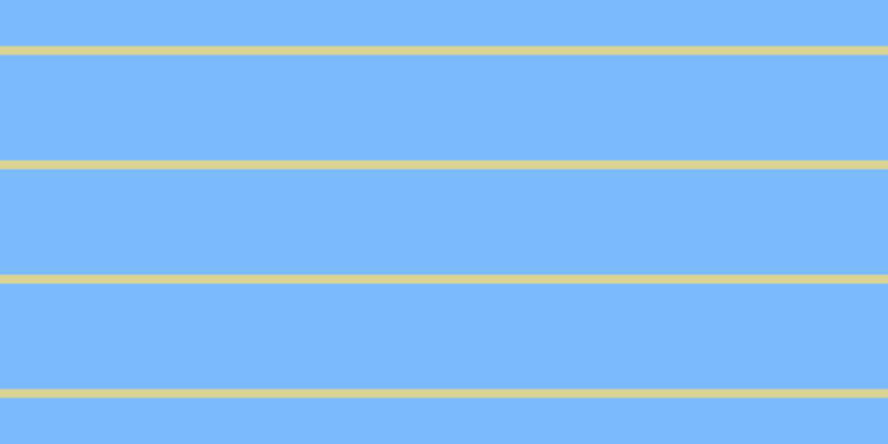 #79bbfd, #dbd393 horizontal lines, eight pixels wide, ninety-five pixels apart