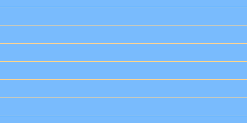 #79bbfd, #fcd393 horizontal lines, two pixels wide, fifty-seven pixels apart