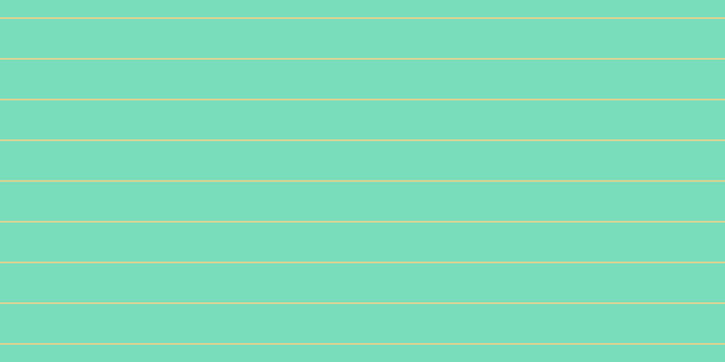 #79dcbb, #dbd393 horizontal lines, two pixels wide, forty-three pixels apart