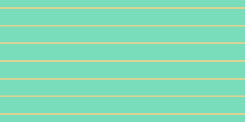#79dcbb, #dbd393 horizontal lines, six pixels wide, fifty-two pixels apart