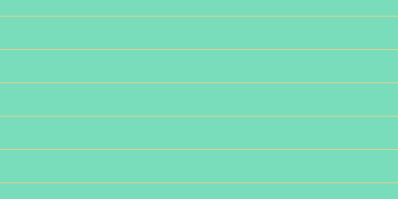 #79dcbb, #dbd393 horizontal lines, two pixels wide, sixty-five pixels apart