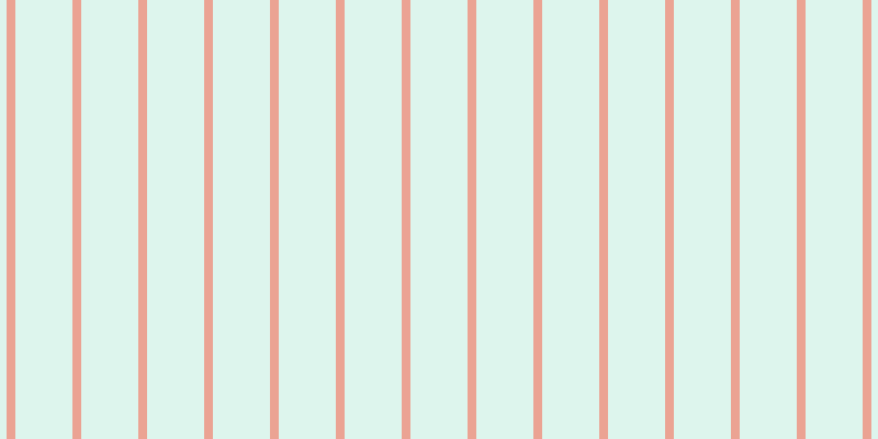 #79dcbb (25%), #eba393 vertical lines, eight pixels wide, fifty-two pixels apart