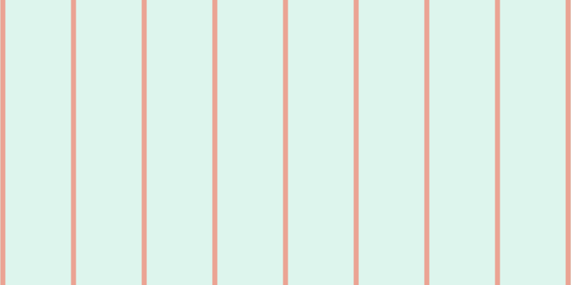 #79dcbb (25%), #eba393 vertical lines, seven pixels wide, ninety-two pixels apart