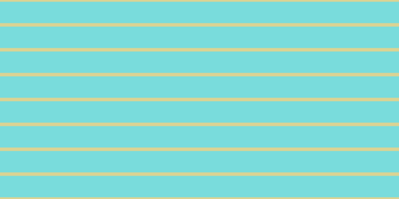 #79dcdc, #dbd393 horizontal lines, seven pixels wide, forty-three pixels apart