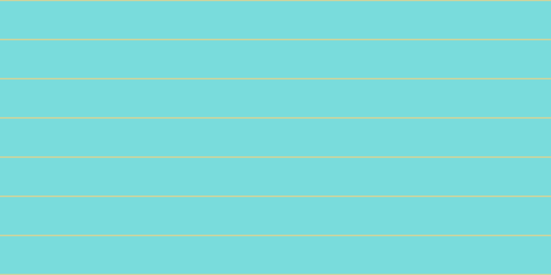 #79dcdc, #dbd393 horizontal lines, two pixels wide, fifty-five pixels apart