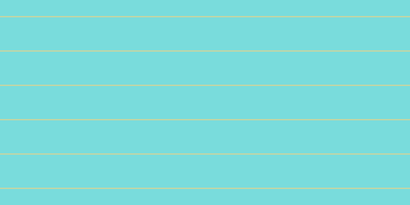 #79dcdc, #dbd393 horizontal lines, two pixels wide, sixty-five pixels apart