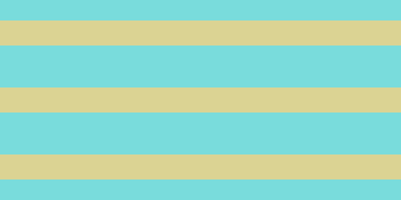 #79dcdc, #dbd393 horizontal lines, fifty pixels wide, eighty-four pixels apart