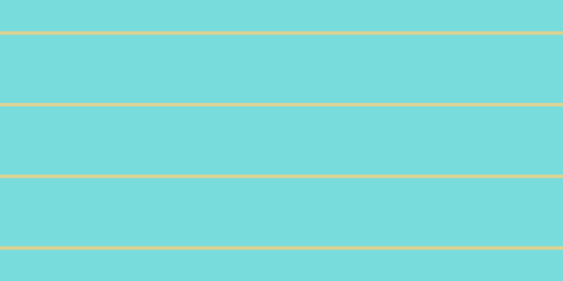 #79dcdc, #dbd393 horizontal lines, five pixels wide, ninety-seven pixels apart