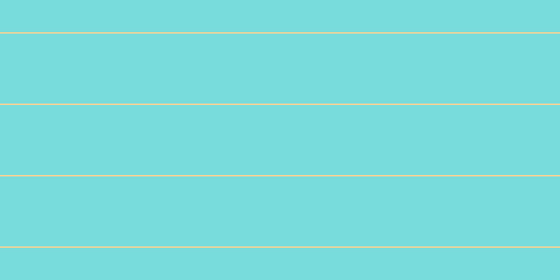 #79dcdc, #fcd393 horizontal lines, two pixels wide, one hundred pixels apart