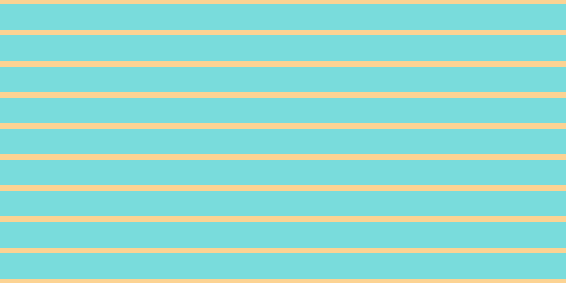 #79dcdc, #fcd393 horizontal lines, eight pixels wide, thirty-six pixels apart