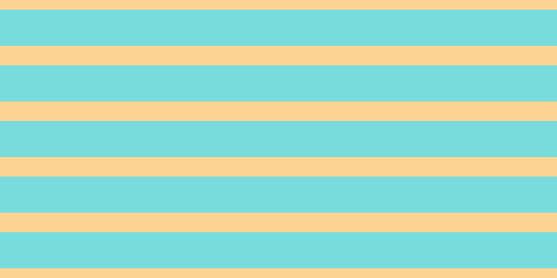 #79dcdc, #fcd393 horizontal lines, twenty-eight pixels wide, fifty-two pixels apart