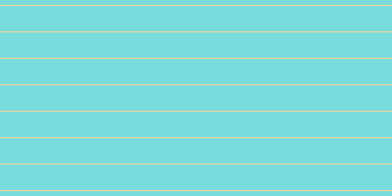 #79dcdc, #fcd393 horizontal lines, two pixels wide, fifty-two pixels apart