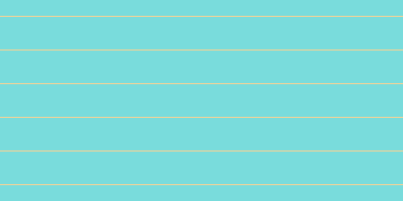#79dcdc, #fcd393 horizontal lines, two pixels wide, sixty-five pixels apart