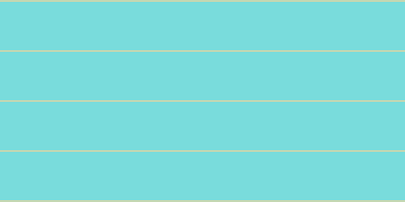 #79dcdc, #fcd393 horizontal lines, two pixels wide, ninety-seven pixels apart