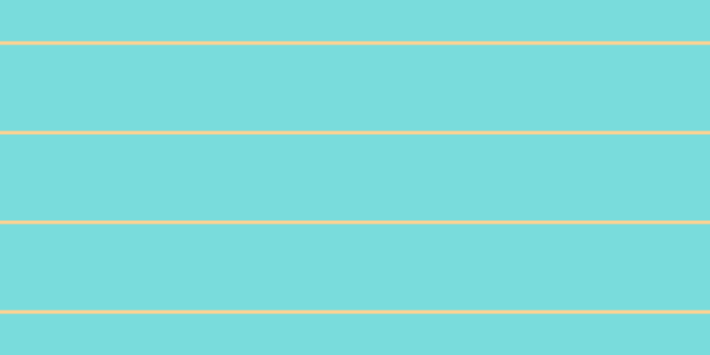 #79dcdc, #fcd393 horizontal lines, four pixels wide, ninety-seven pixels apart