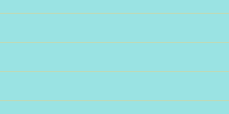 #79dcdc (75%), #dbd393 horizontal lines, two pixels wide, one hundred pixels apart