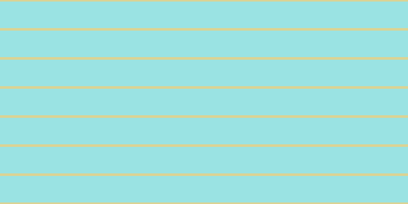 #79dcdc (75%), #dbd393 horizontal lines, five pixels wide, fifty-two pixels apart