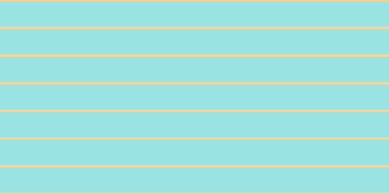 #79dcdc (75%), #fcd393 horizontal lines, five pixels wide, fifty-two pixels apart