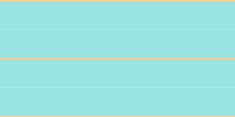 #79dcdc (75%), #fcd393 horizontal lines, two pixels wide, ninety-seven pixels apart
