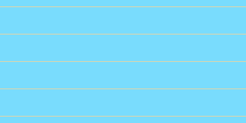#79dcfd, #fcd393 horizontal lines, two pixels wide, eighty-seven pixels apart