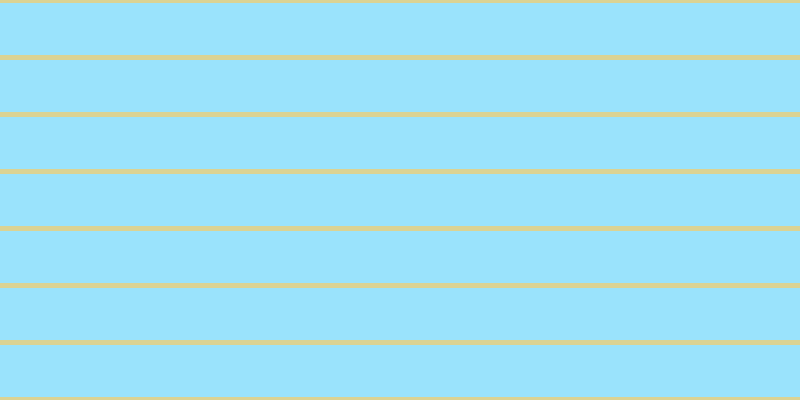 #79dcfd (75%), #dbd393 horizontal lines, five pixels wide, fifty-two pixels apart