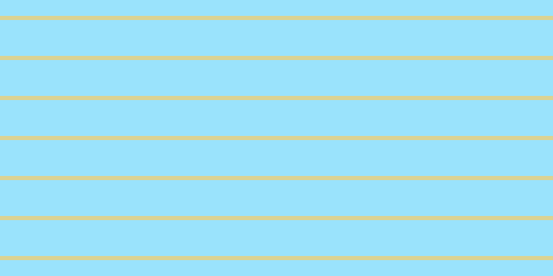 #79dcfd (75%), #dbd393 horizontal lines, six pixels wide, fifty-two pixels apart