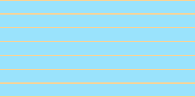 #79dcfd (75%), #fcd393 horizontal lines, five pixels wide, fifty-two pixels apart