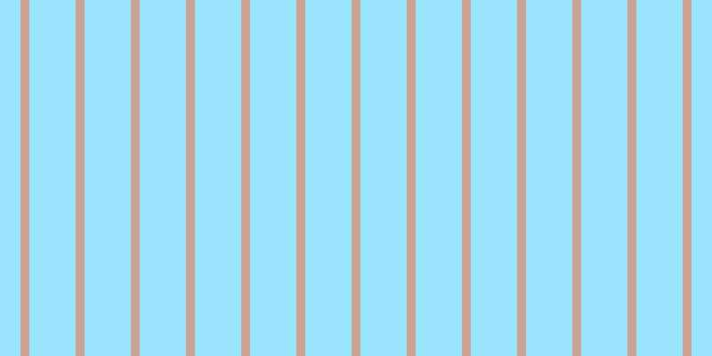 #79dcfd (75%), #caa393 vertical lines, ten pixels wide, fifty-two pixels apart