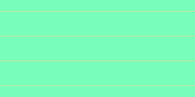 #79fdbb, #fcd393 horizontal lines, two pixels wide, one hundred pixels apart