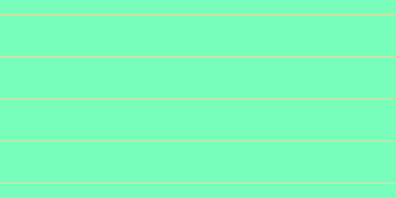 #79fdbb, #fcd393 horizontal lines, two pixels wide, eighty-three pixels apart