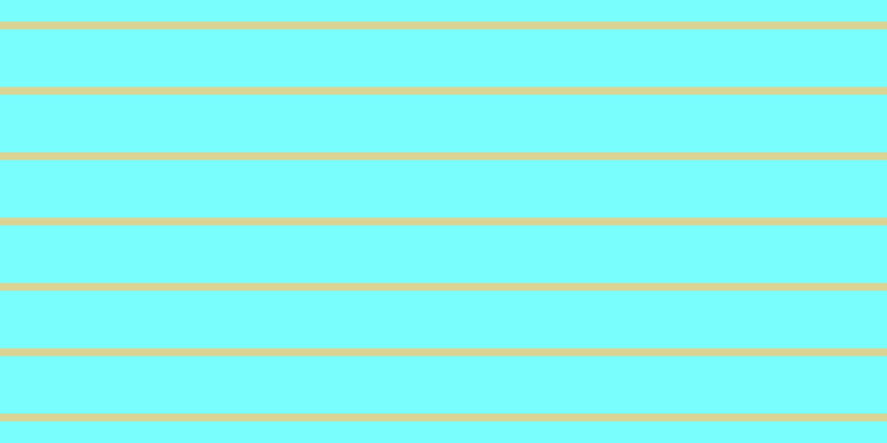 #79fdfd, #dbd393 horizontal lines, seven pixels wide, fifty-two pixels apart