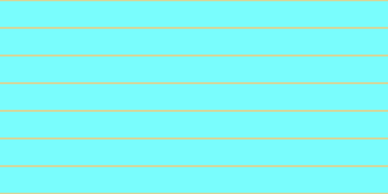 #79fdfd, #dbd393 horizontal lines, four pixels wide, fifty-three pixels apart