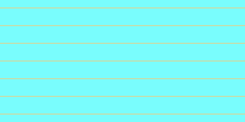#79fdfd, #dbd393 horizontal lines, three pixels wide, fifty-five pixels apart