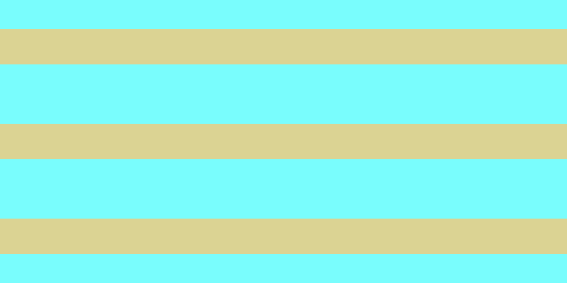 #79fdfd, #dbd393 horizontal lines, fifty pixels wide, eighty-four pixels apart