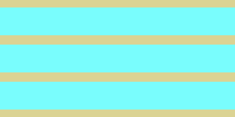 #79fdfd, #dbd393 horizontal lines, thirty-two pixels wide, ninety-five pixels apart