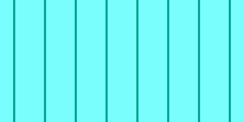 #79fdfd, #04a393 vertical lines, seven pixels wide, ninety-four pixels apart