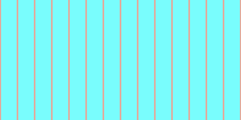 #79fdfd, #eba393 vertical lines, five pixels wide, fifty-two pixels apart