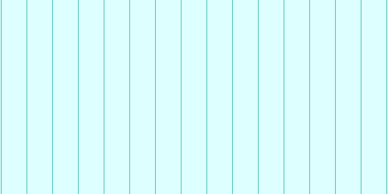 #79fdfd (25%), #04a393 vertical lines, one pixels wide, fifty-two pixels apart