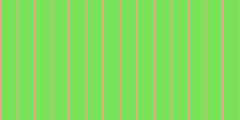 #7ae259, #eba393 vertical lines, five pixels wide, fifty-two pixels apart