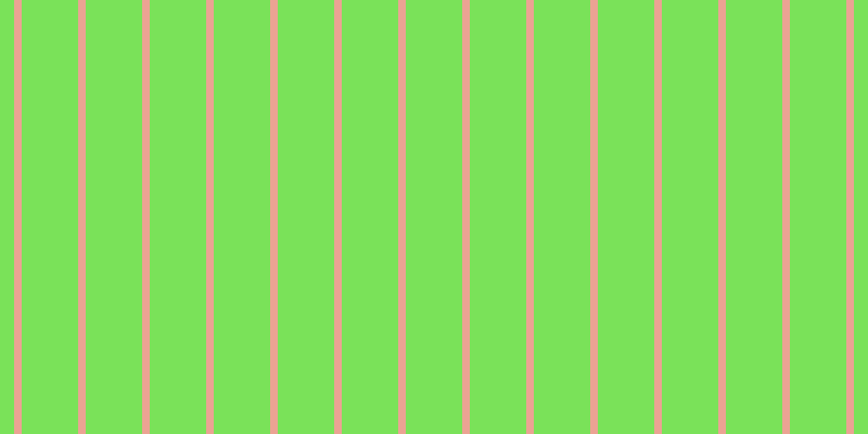 #7ae259, #eba393 vertical lines, seven pixels wide, fifty-two pixels apart