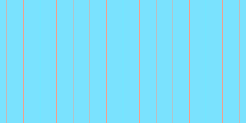 #7ae2fe, #eba393 vertical lines, two pixels wide, fifty-two pixels apart